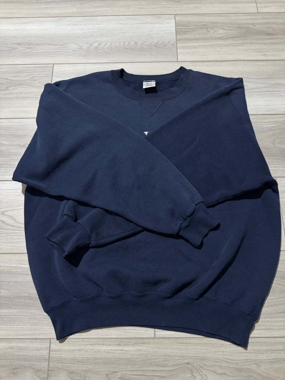 Vintage 90s Napa Valley A Grape Place Crewneck Sweatshirt Navy Wine Country L - Picture 3 of 10